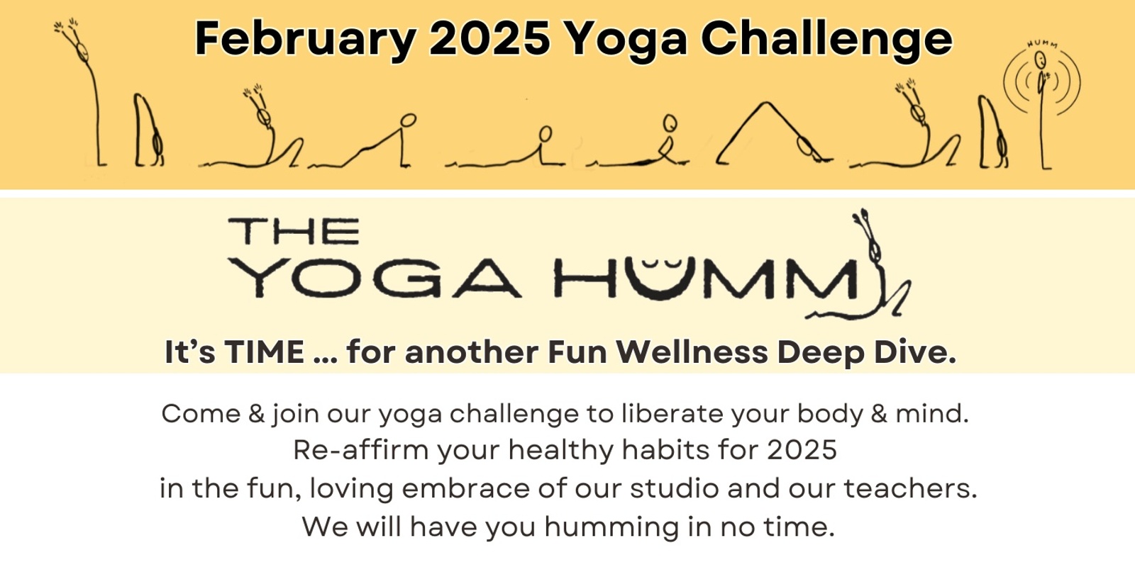 Banner image for February 2025 Yoga Challenge