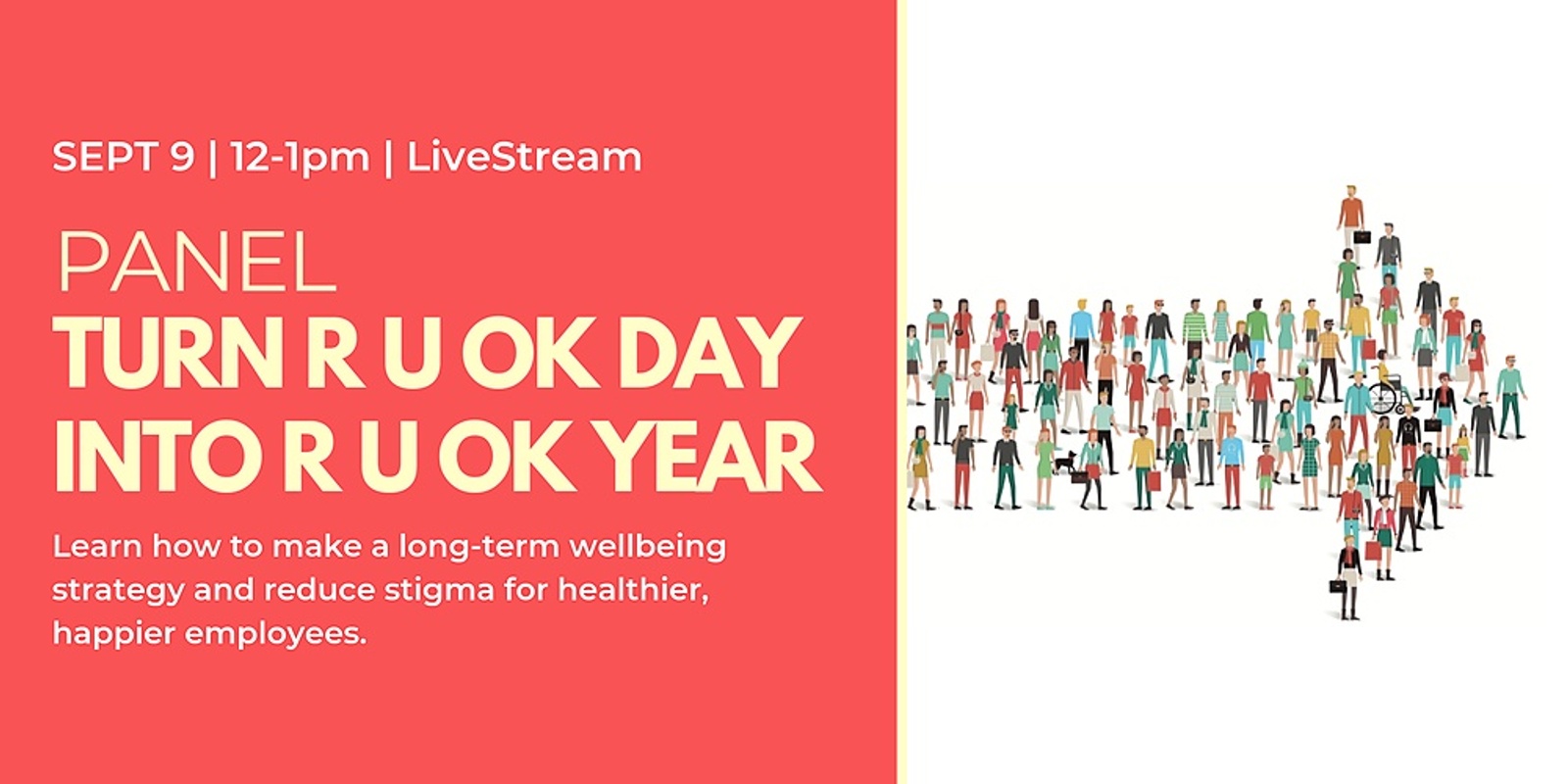 Banner image for LiveStream: Turn R U OK Day into R U OK Year Panel