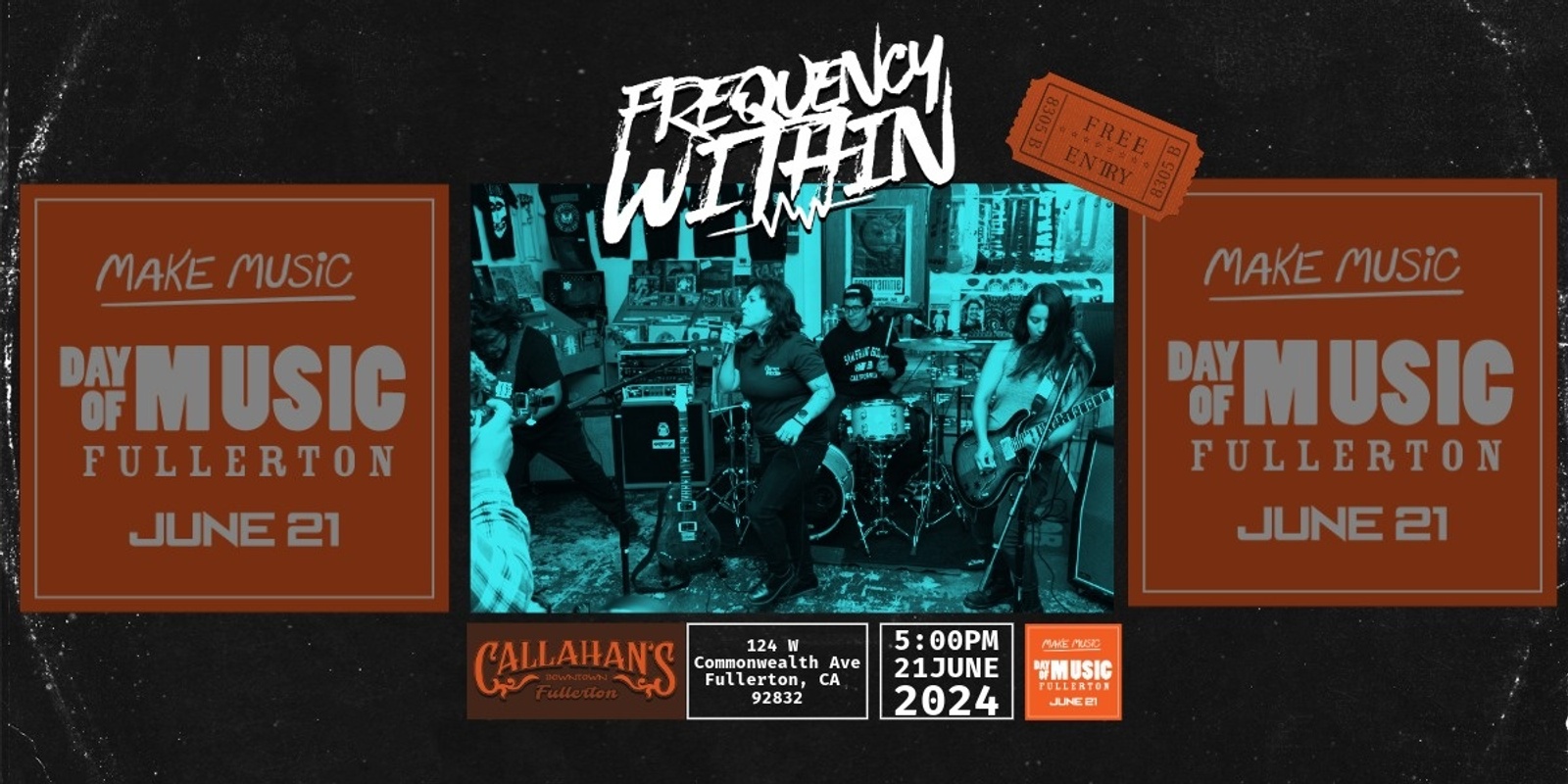 Banner image for Frequency Within at Callahan's - Day of Music Fullerton