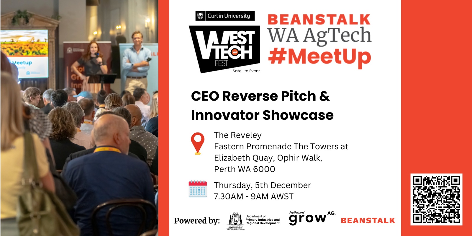 Banner image for WA Agtech Meetup: CEO Reverse Pitch & Innovator Showcase