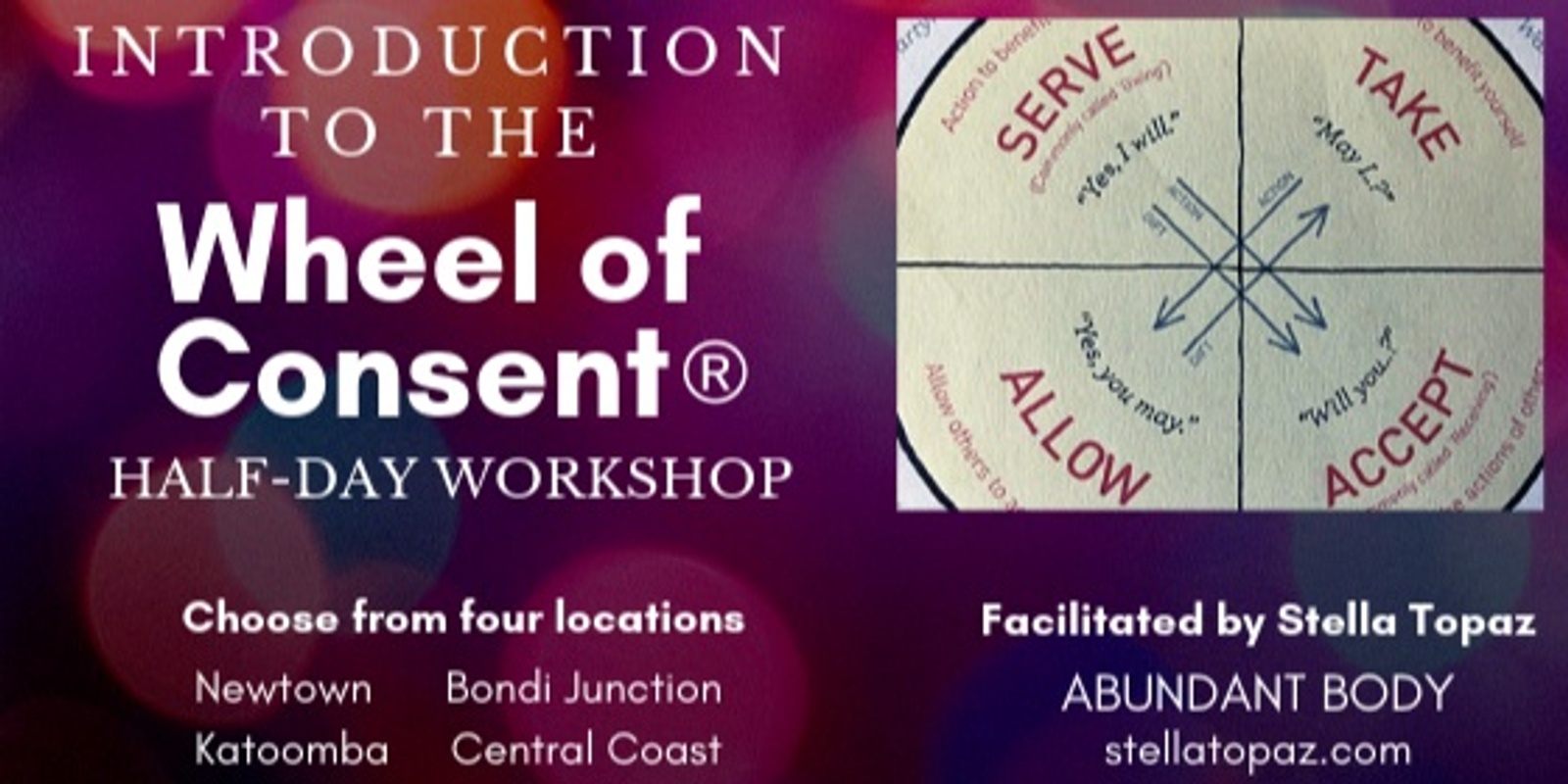 Banner image for Introduction to the Wheel of Consent® KATOOMBA