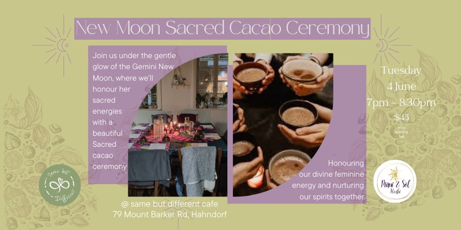 Banner image for Gemini New Moon Sacred Cacao Ceremony
