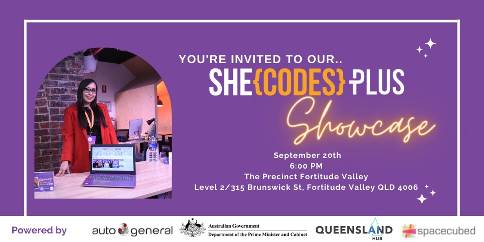 Banner image for She Codes Plus Brisbane 2022 Showcase