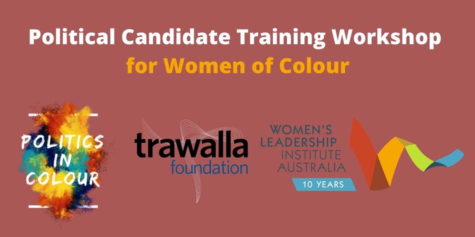 Banner image for Political Candidate Training Workshop for Women of Colour