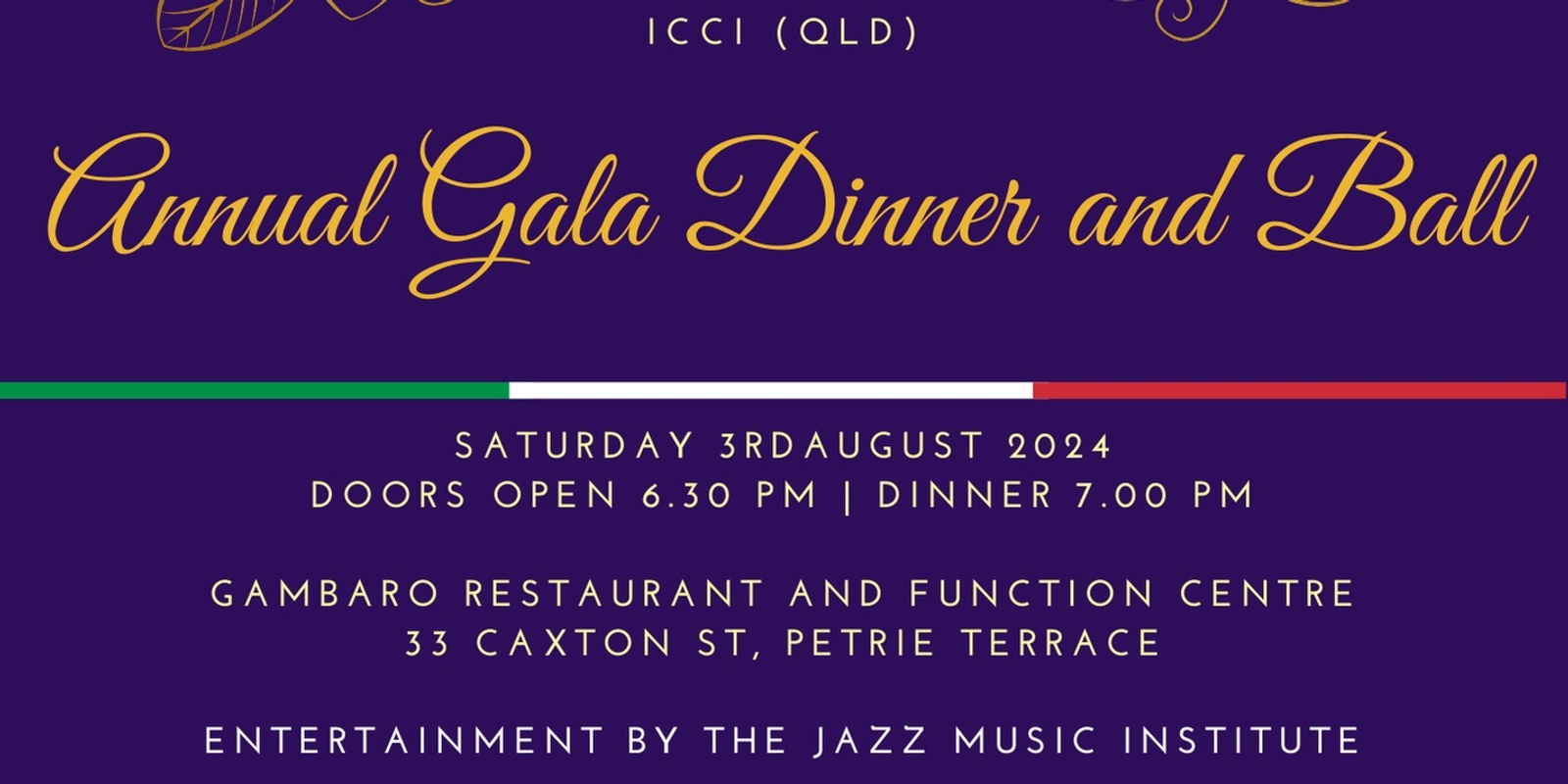Banner image for ICCI QLD&NT Annual Gala Dinner and Ball 2024
