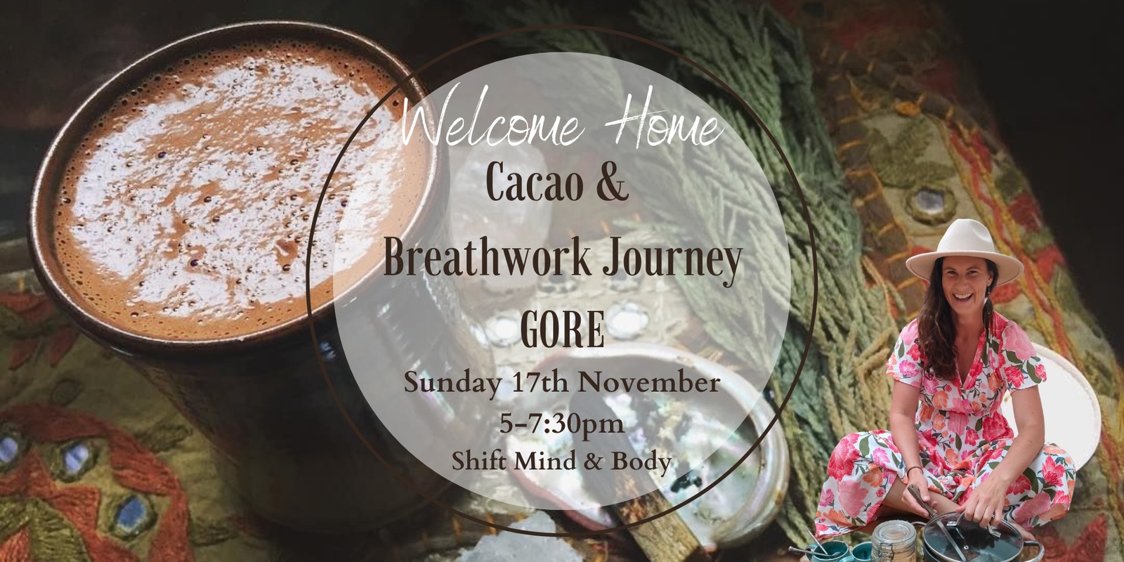 Banner image for Welcome Home Cacao & Breathwork Gore