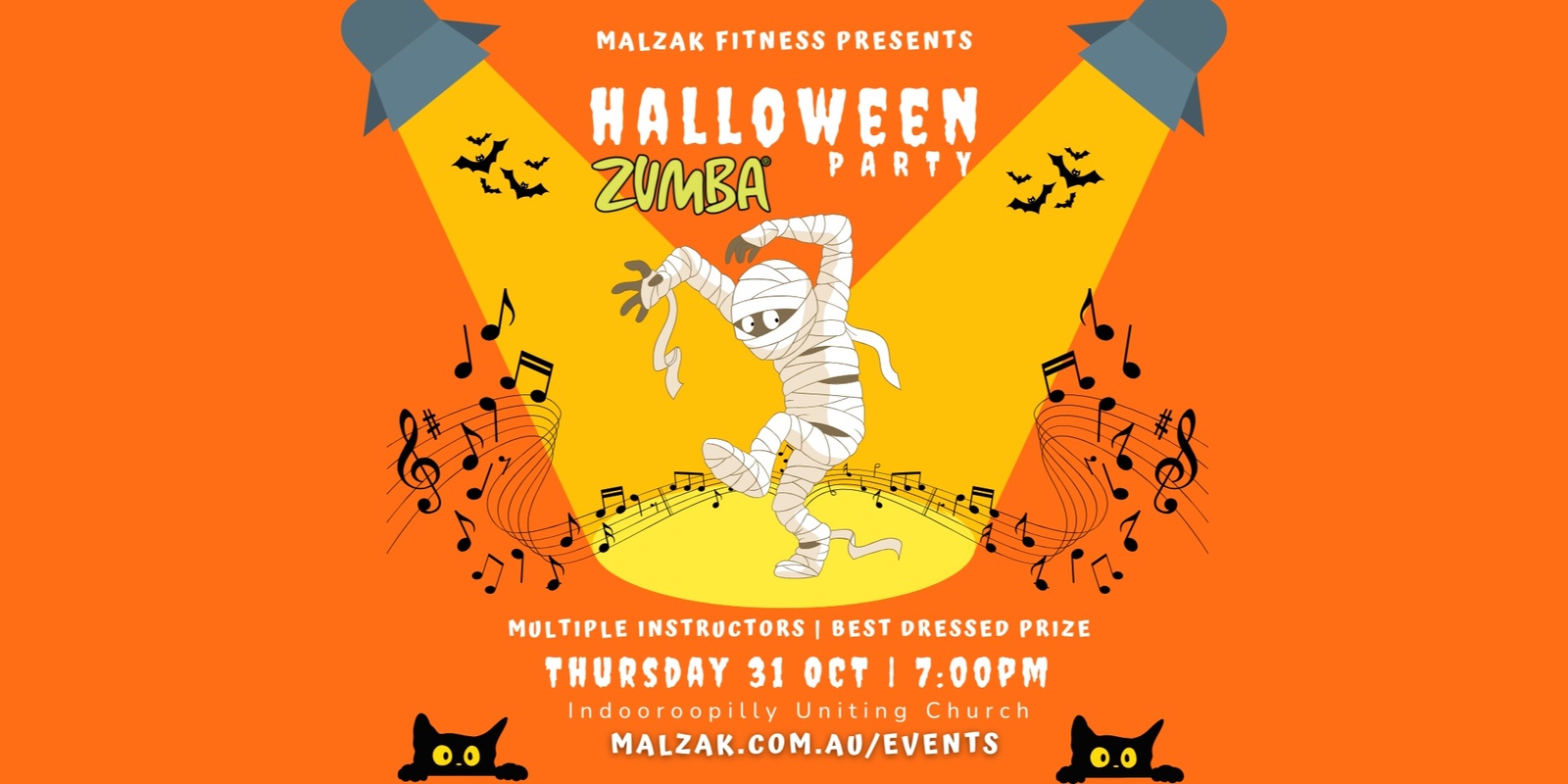 Banner image for Halloween ZUMBA Party Indooroopilly Brisbane