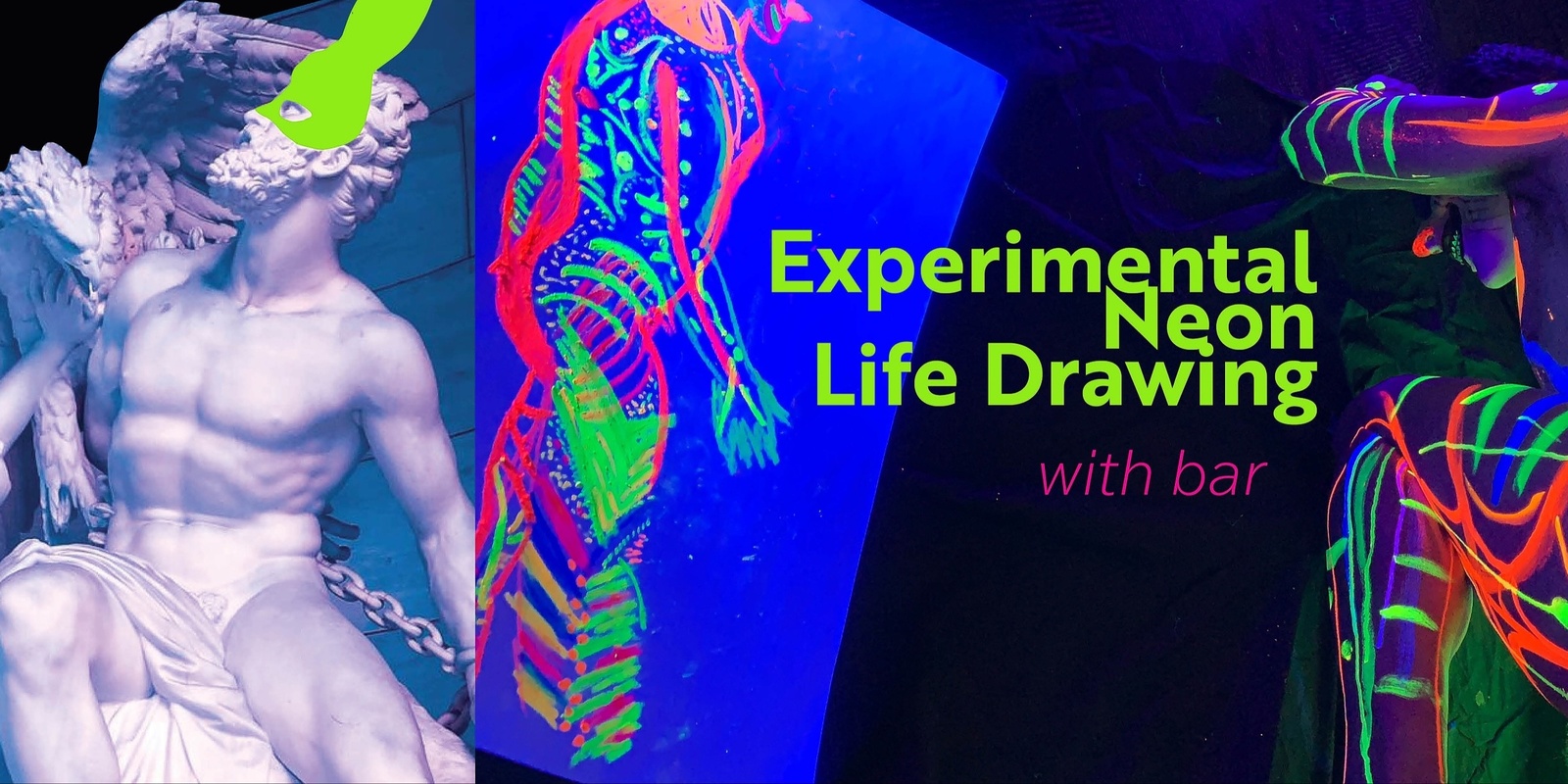 Banner image for Experimental Neon Life Drawing Class  