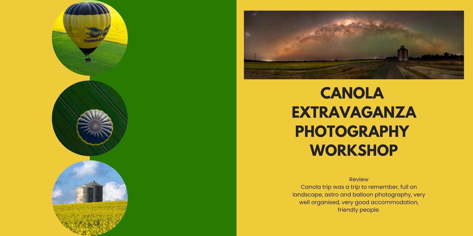 Banner image for Canola Photography Extravaganza