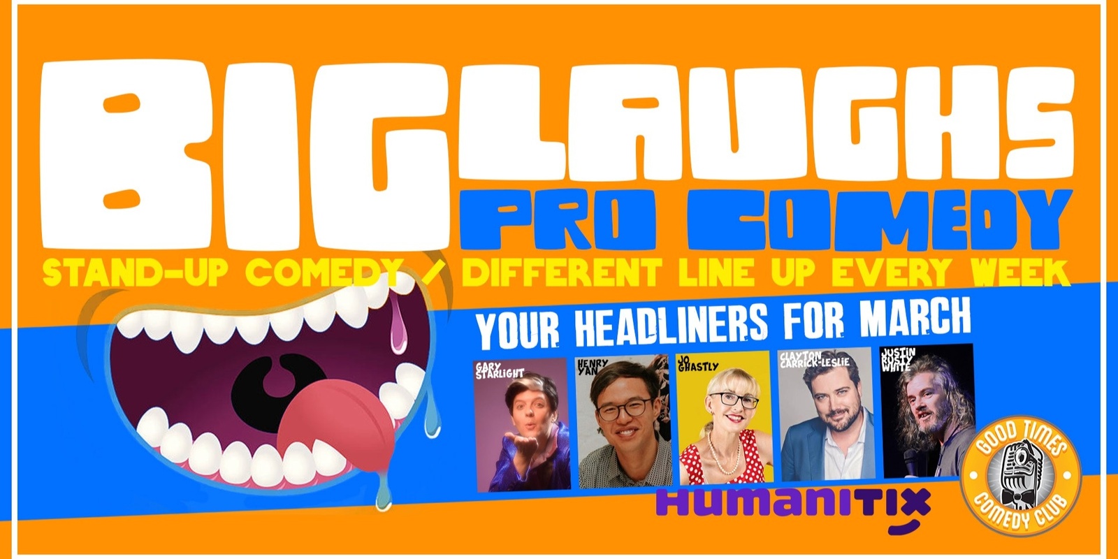 Banner image for Big Laughs - March 2024