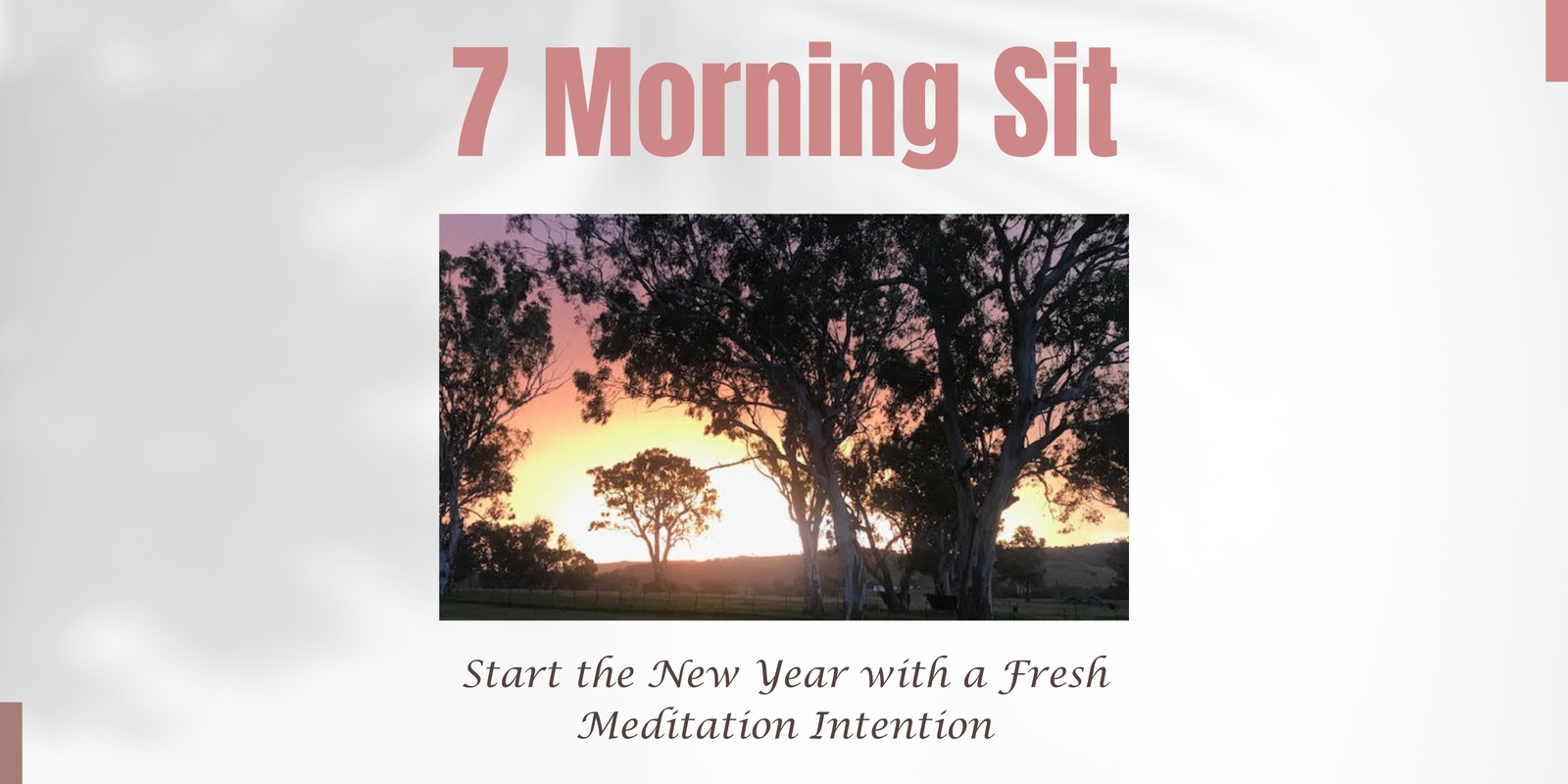 Banner image for 7 Morning Sit