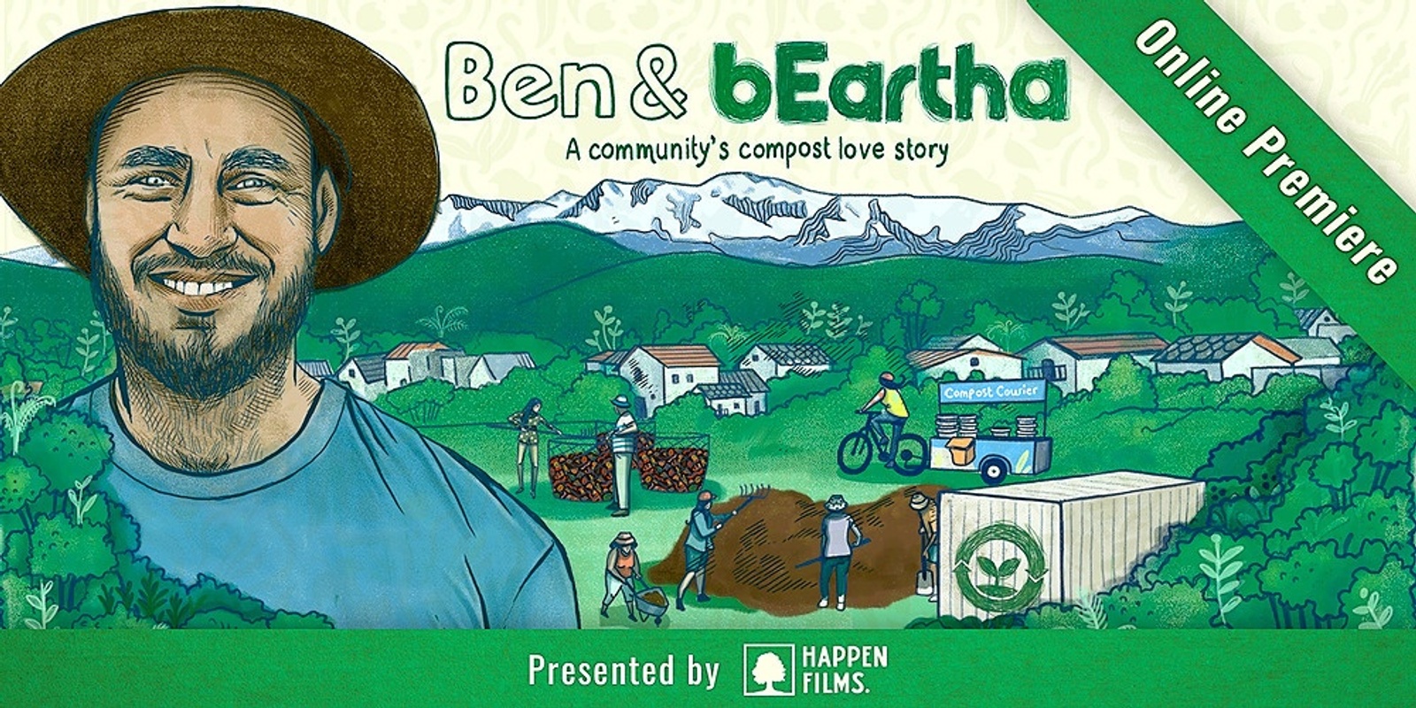 Banner image for Online Film Premiere: Ben & bEartha: A Community's Compost Love Story