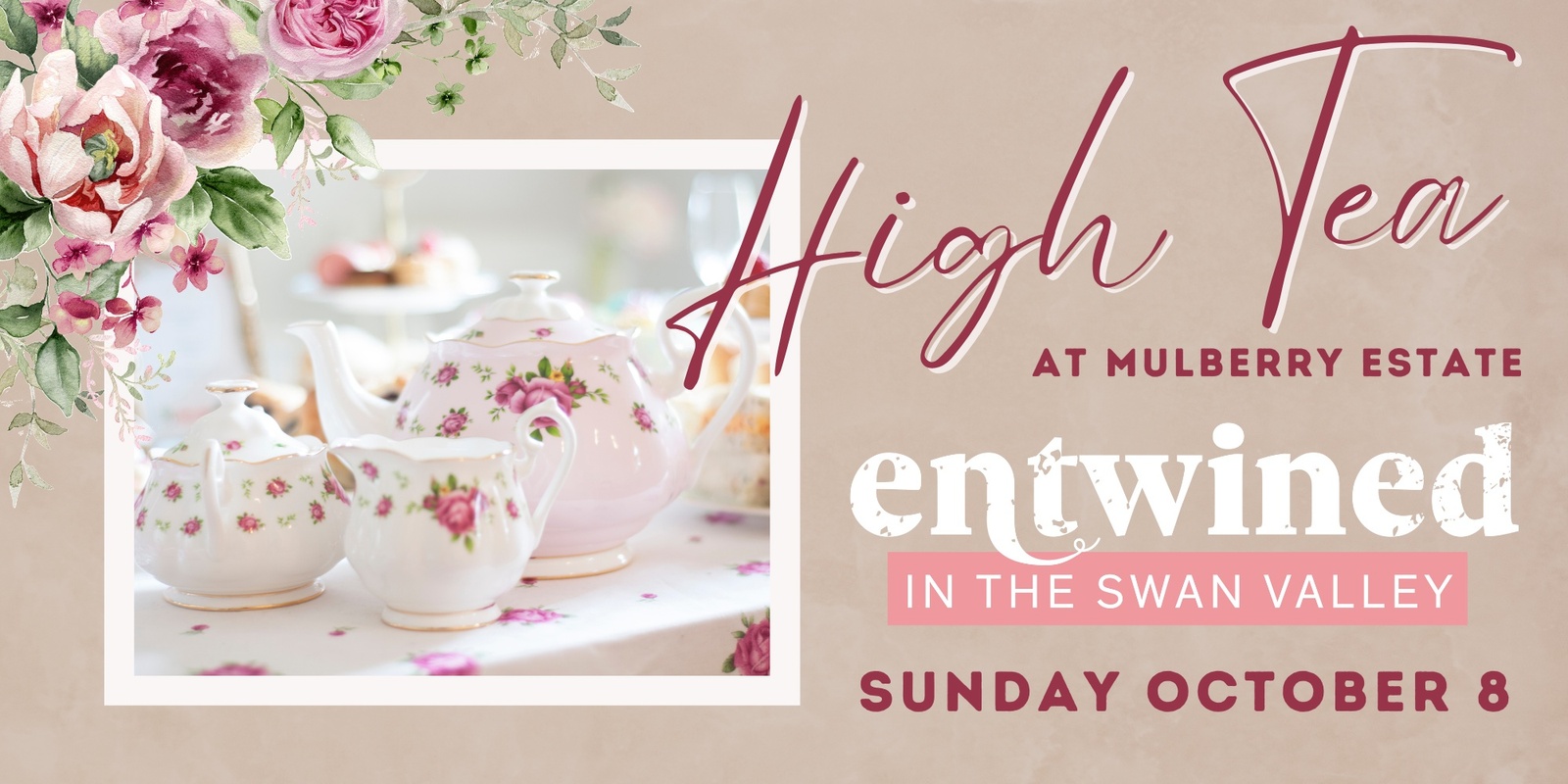 Banner image for Entwined in the Valley High Tea at Mulberry Estate