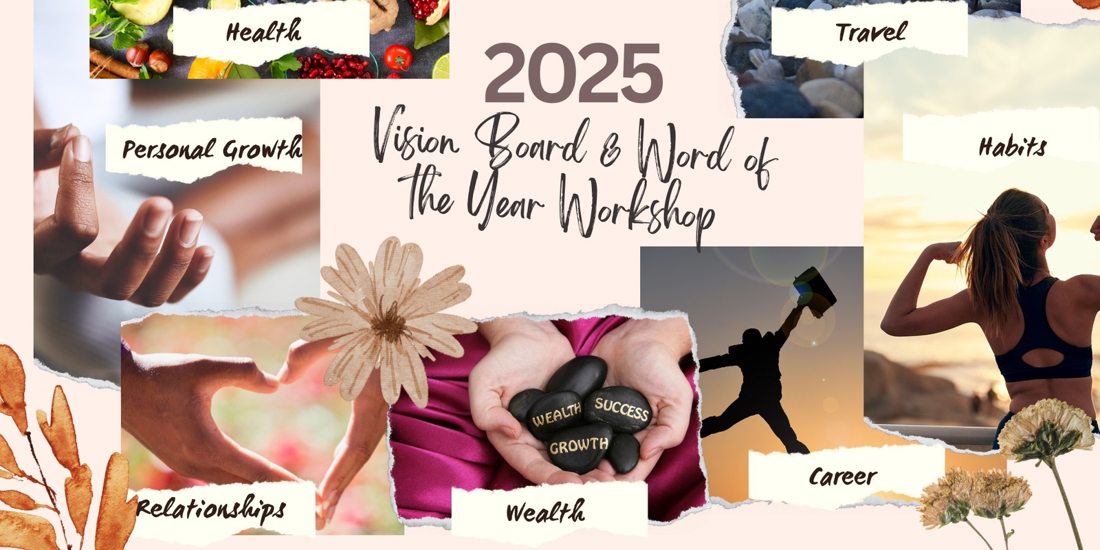 Banner image for Visioning 2025 - Word of the year and Vision Board workshop