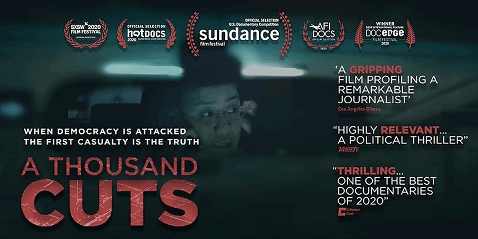Banner image for 'A Thousand Cuts' Film Screening