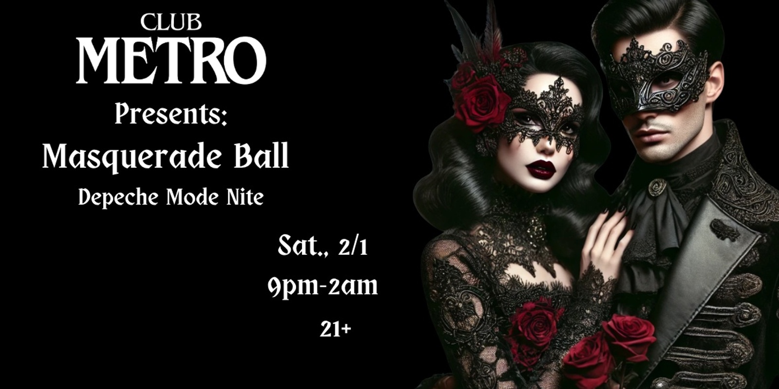 Banner image for Masquerade Ball: A Depeche Mode Tribute  