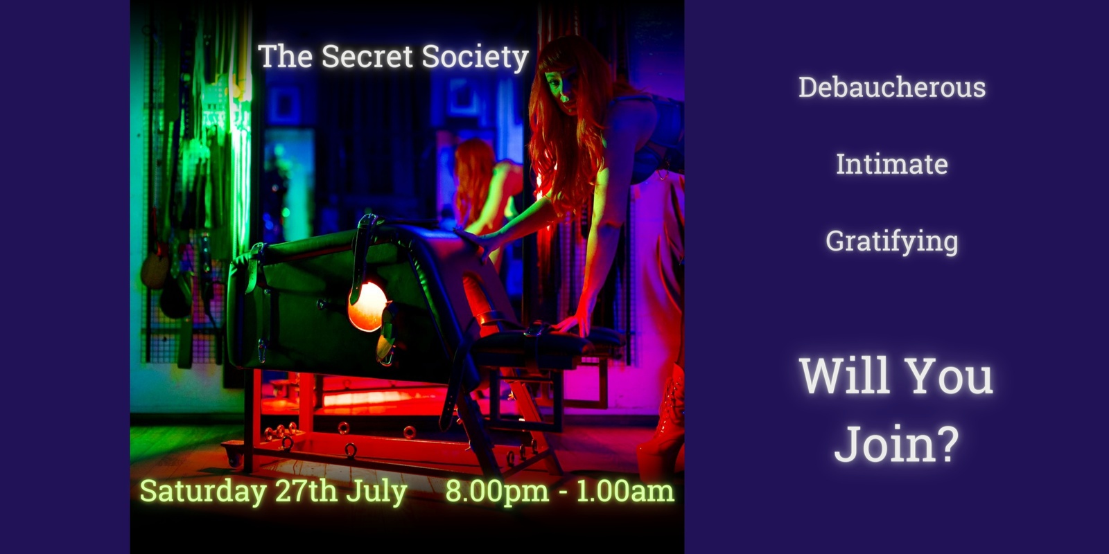 Banner image for The Secret Society - July