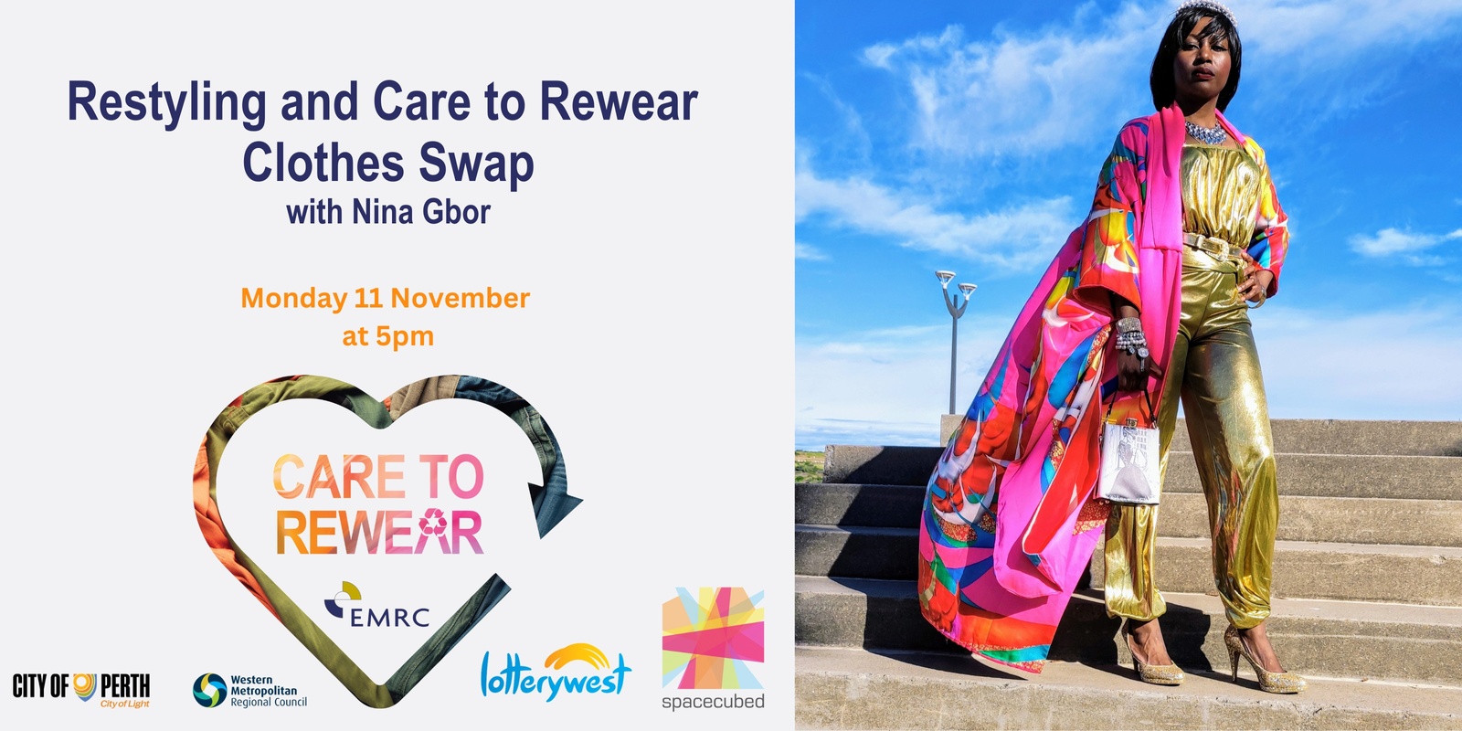 Banner image for Restyling and Care to Rewear Clothes Swap with Nina Gbor