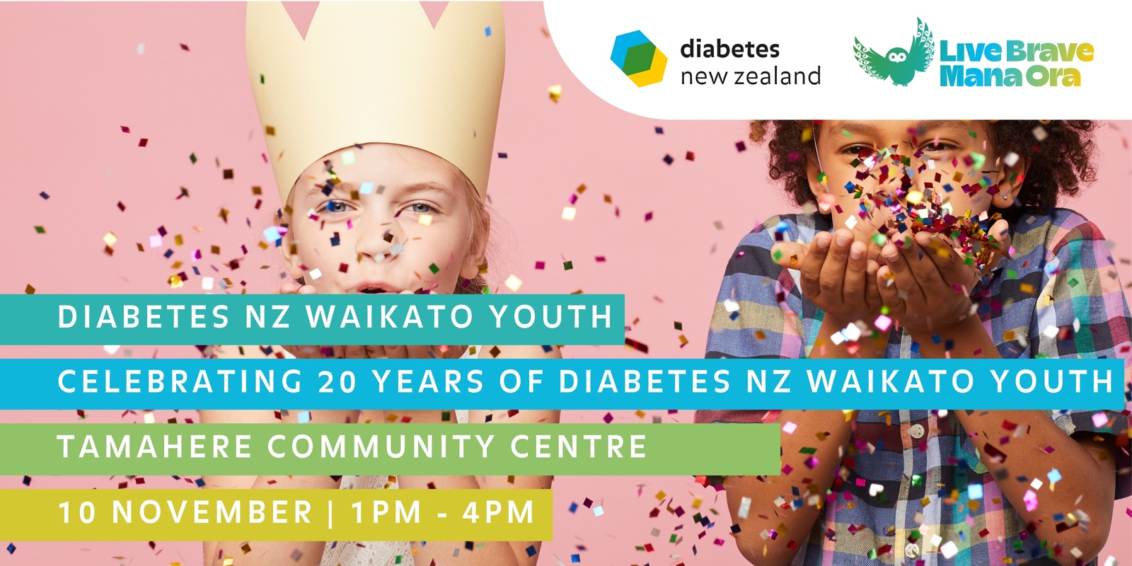 Banner image for Celebrating 20 years of Diabetes NZ Waikato Youth