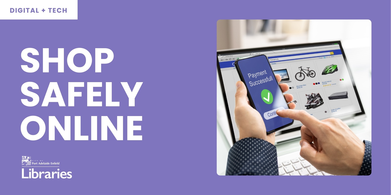 Banner image for Shop Safely Online - Semaphore Library