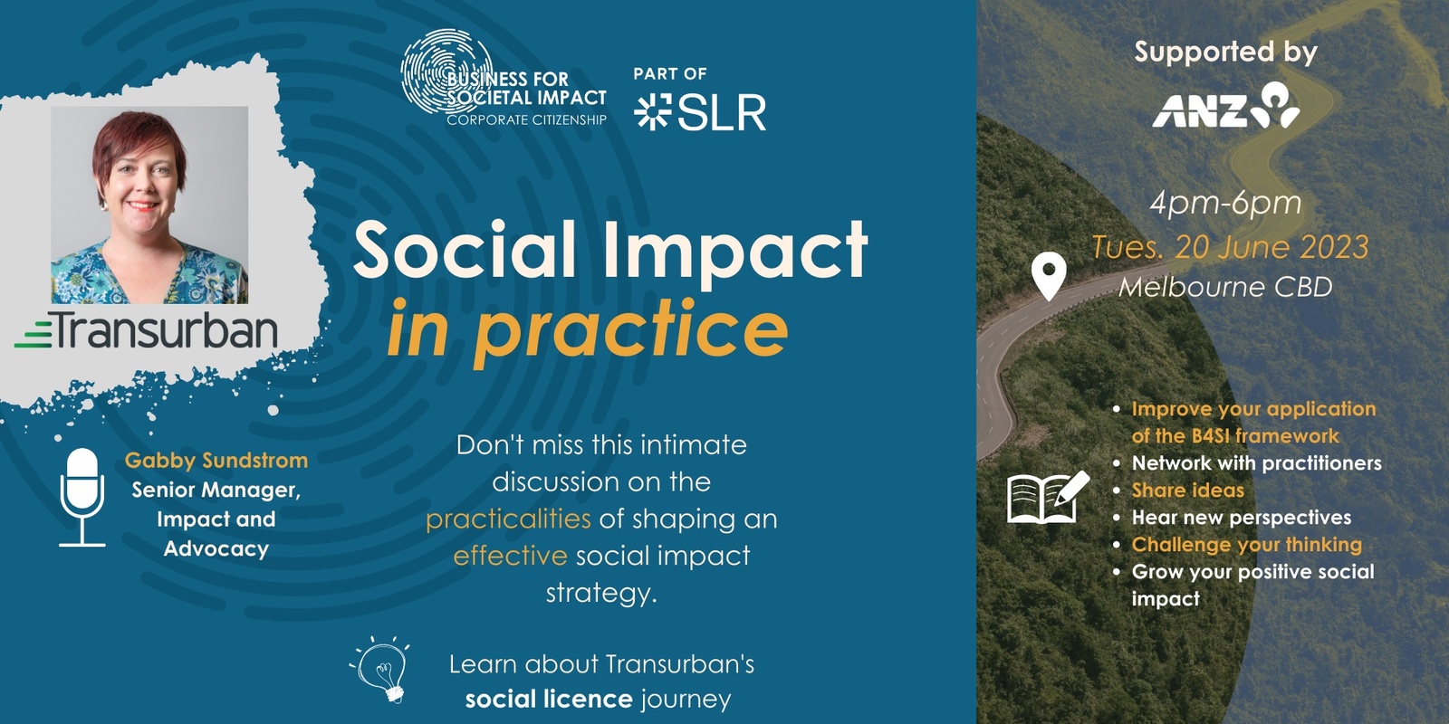 Banner image for B4SI Social Impact in Practice Series - Melbourne