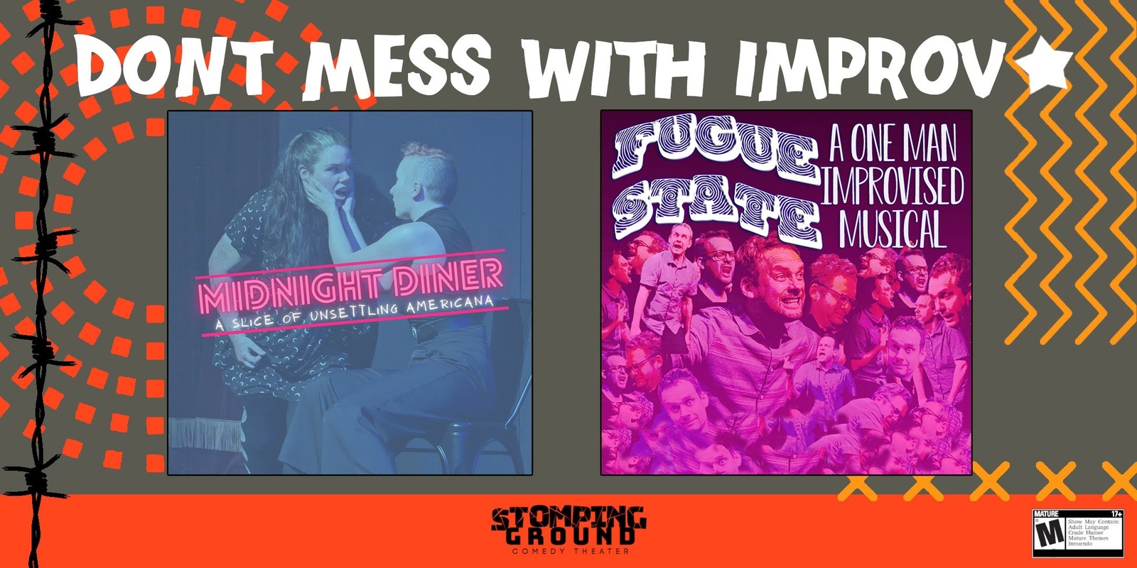 Banner image for Don't Mess with Improv featuring Midnight Diner & Fugue State