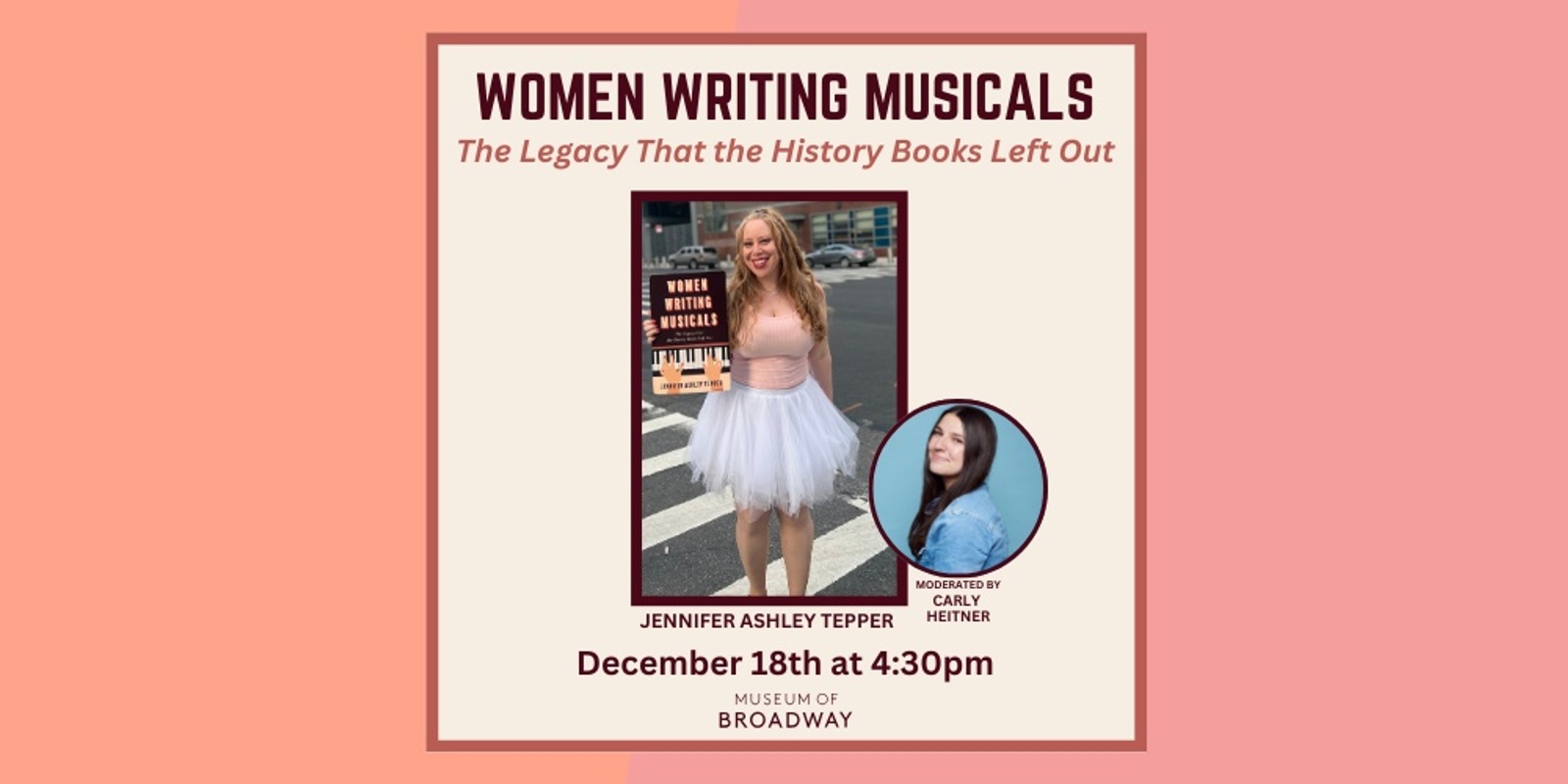 Banner image for Women Writing Musicals with Jennifer Ashley Tepper and Carly Heitner