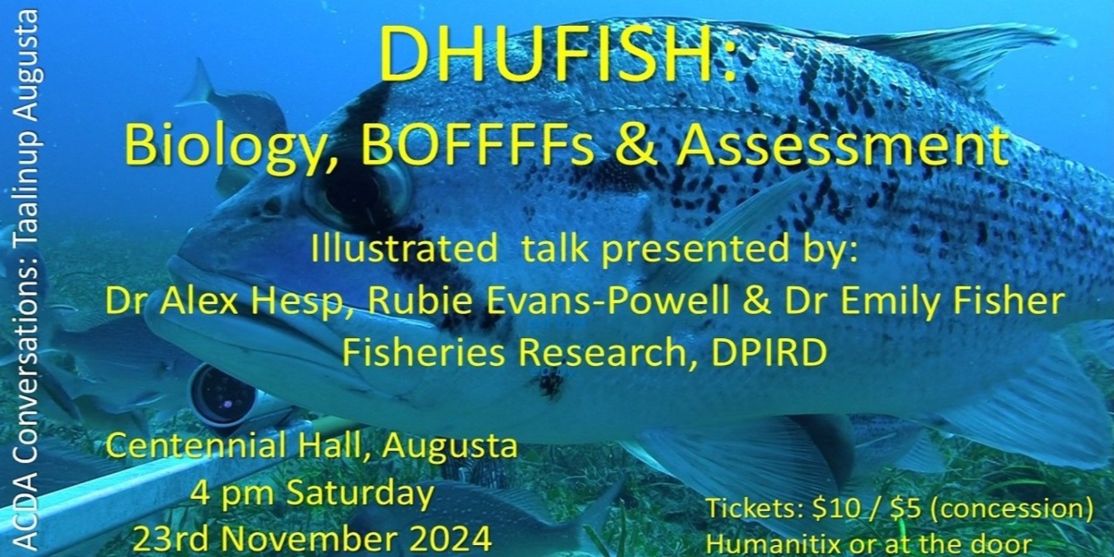 Banner image for DHUFISH:  Biology, BOFFFFs & Assessment