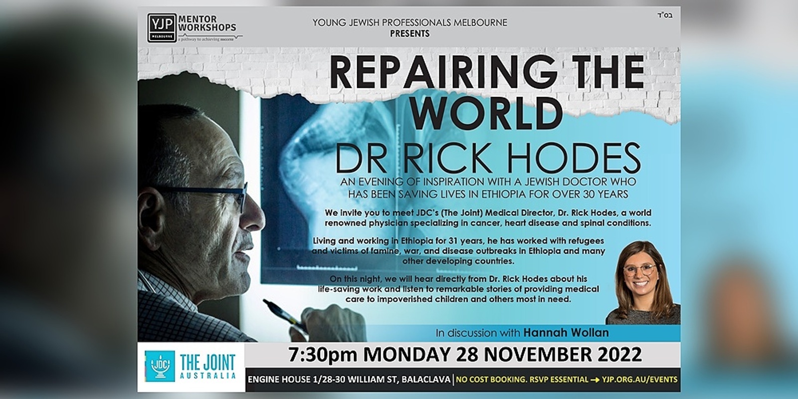 Banner image for An evening of Inspiration with Dr Rick Hodes