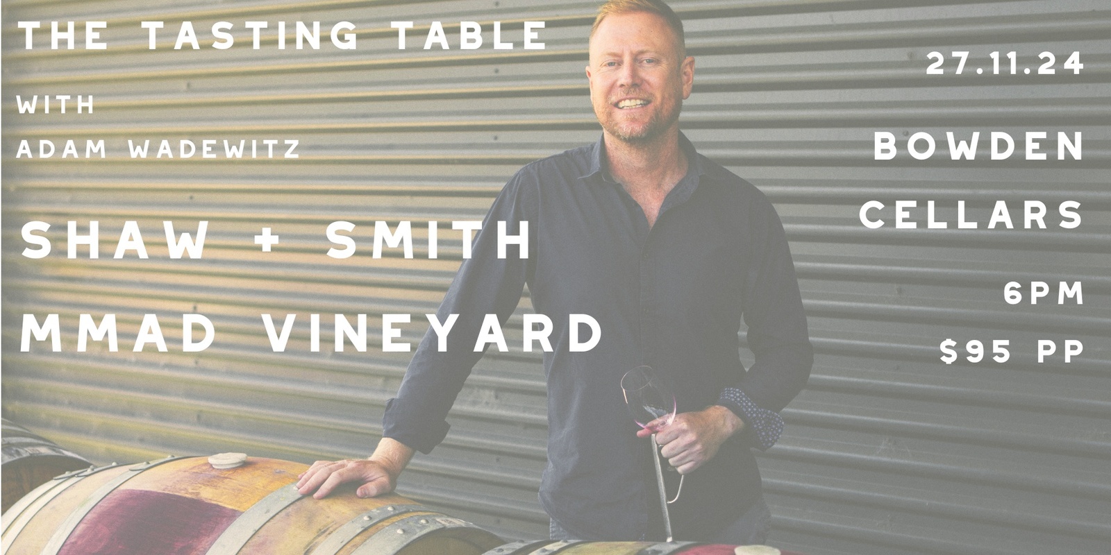 Banner image for The Tasting Table with Shaw + Smith and MMAD