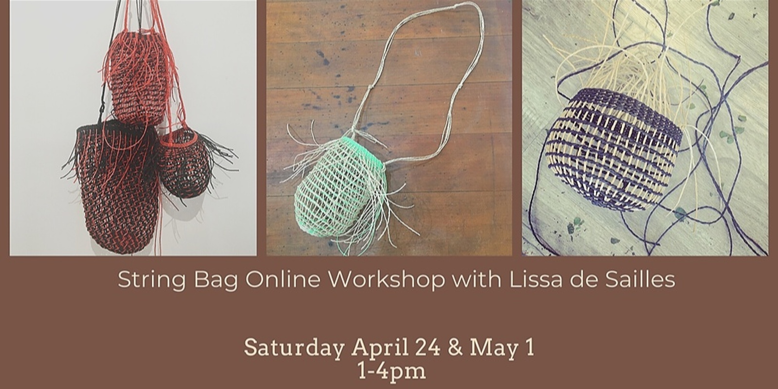 Banner image for Twined String Bag Workshop with Lissa de Sailles