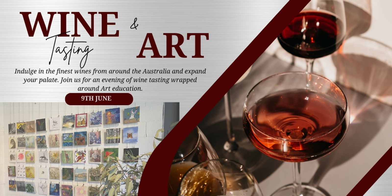 Banner image for 8x8 Wine Tasting and Art Education Evening