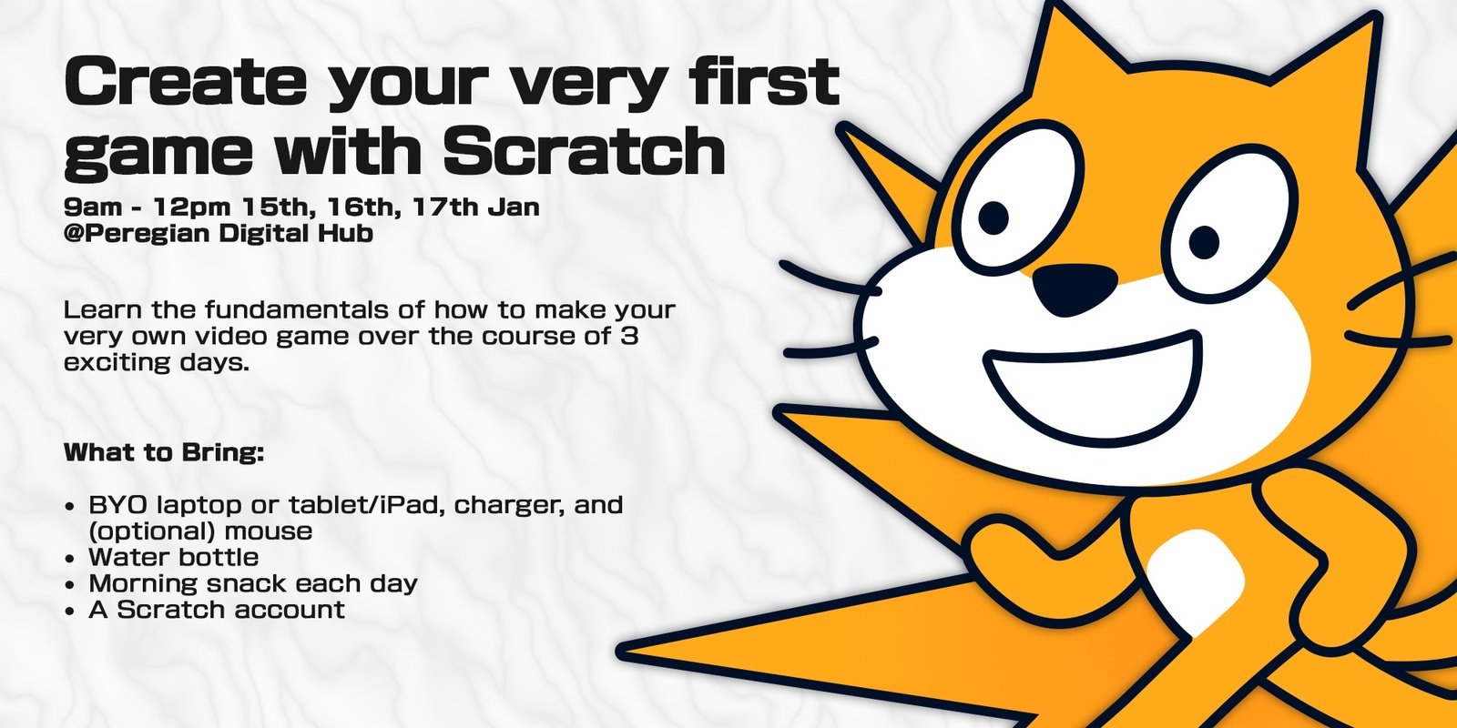 Banner image for Peregian Digital Hub: Create your very first game with Scratch!