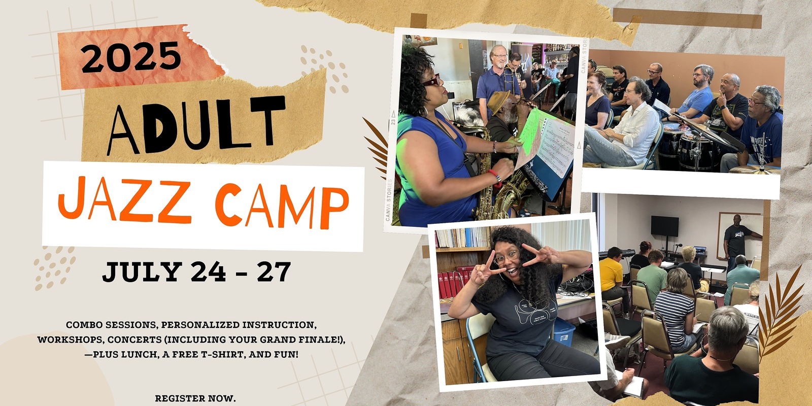 Banner image for 2025 Adult Jazz Camp