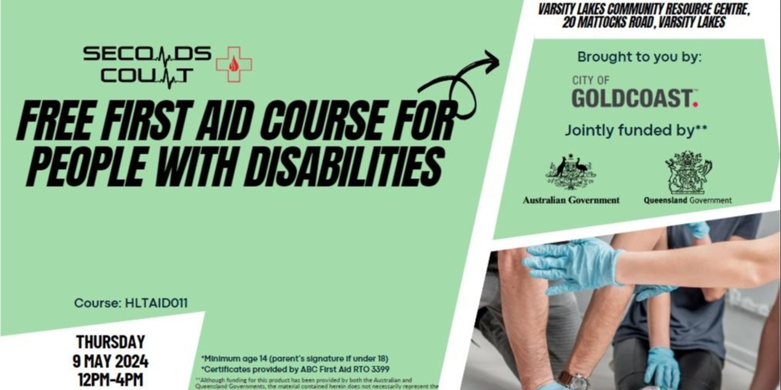 Banner image for FREE - First Aid Workshop for People with Disabilities 
