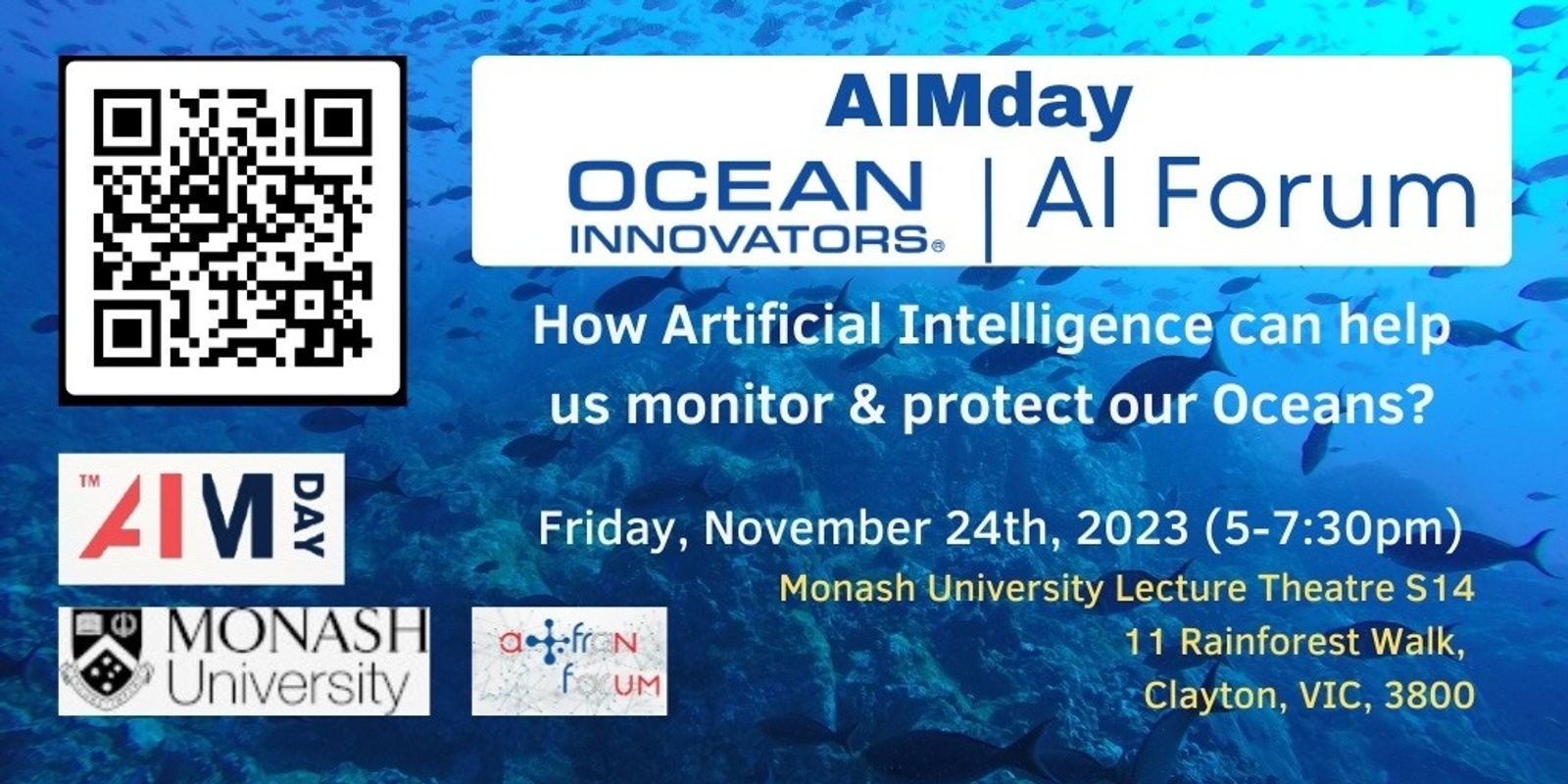 Banner image for Ocean Innovators event - Focus on AI Workshop in Melbourne