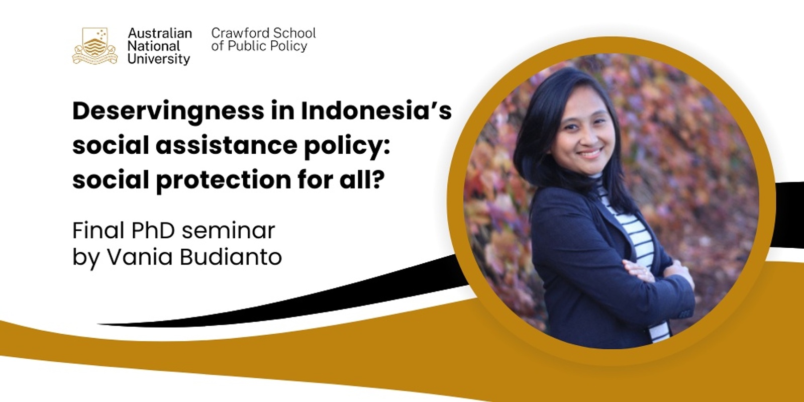 Banner image for Final PhD seminar: Deservingness in Indonesia’s social assistance policy: social protection for all?