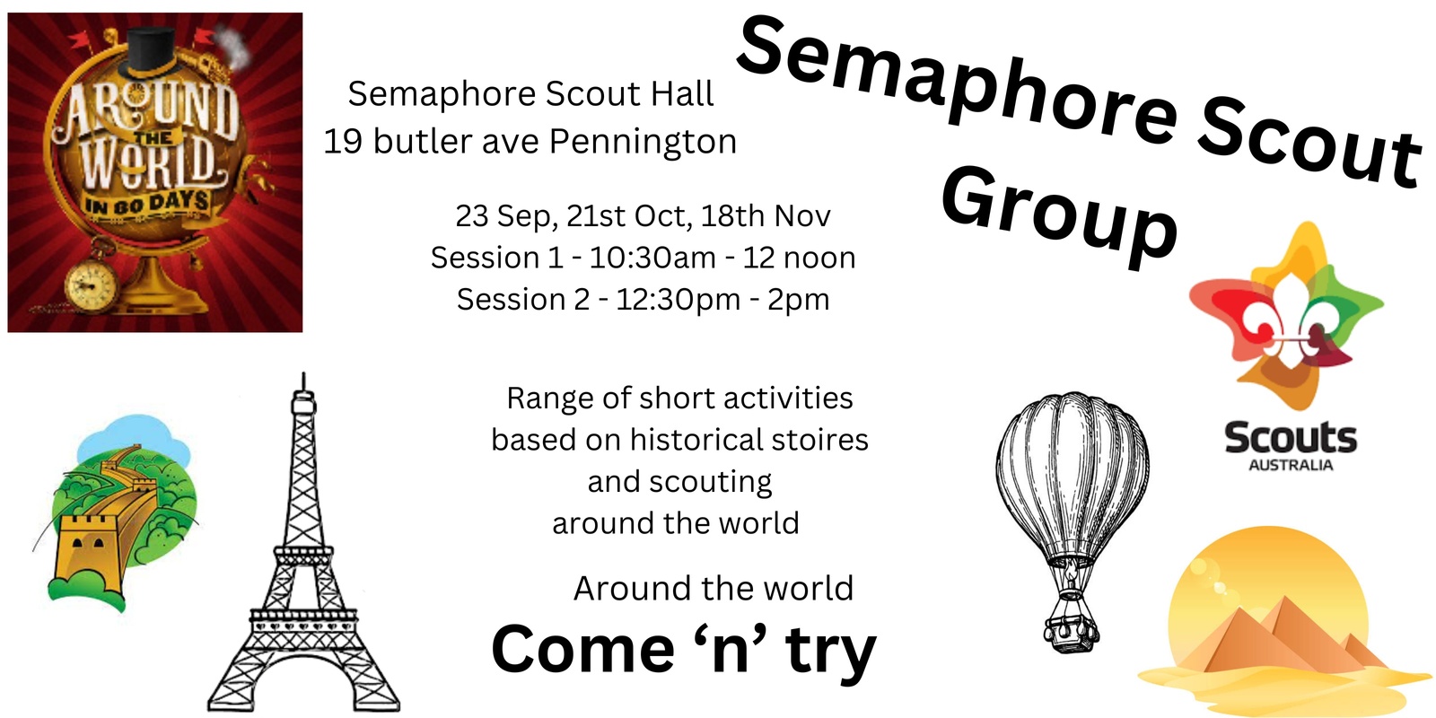 Banner image for SCOUTS SA Semaphore Group Come and Try