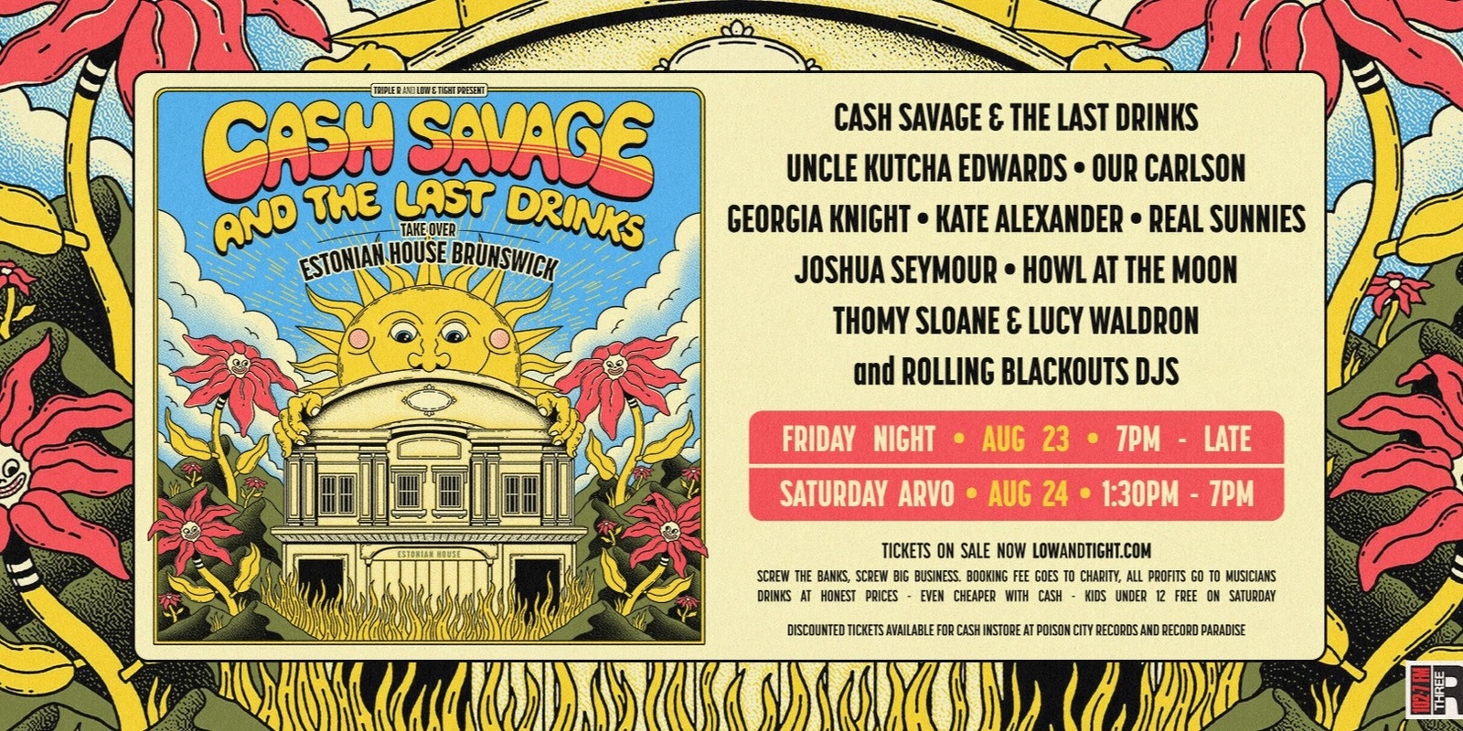 Banner image for Cash Savage & The Last Drinks Takeover Estonian House Brunswick 