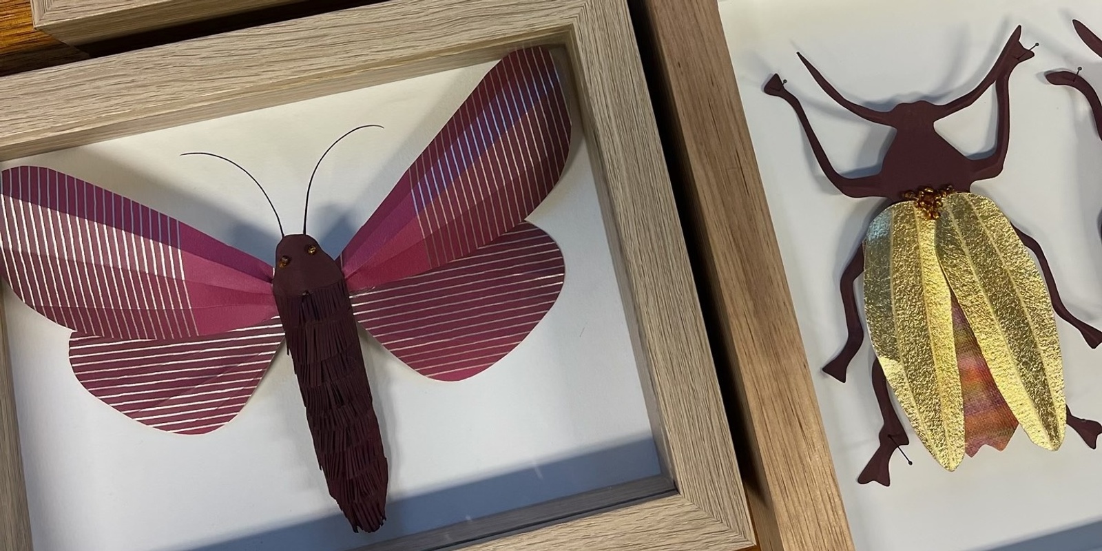 Banner image for Paper Couture Entomology Masterclass (Creating framed paper insects) 