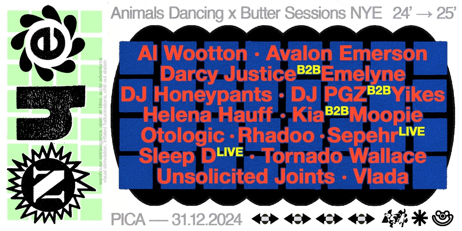 Banner image for Animals Dancing X Butter Sessions: New Year's Eve 2024