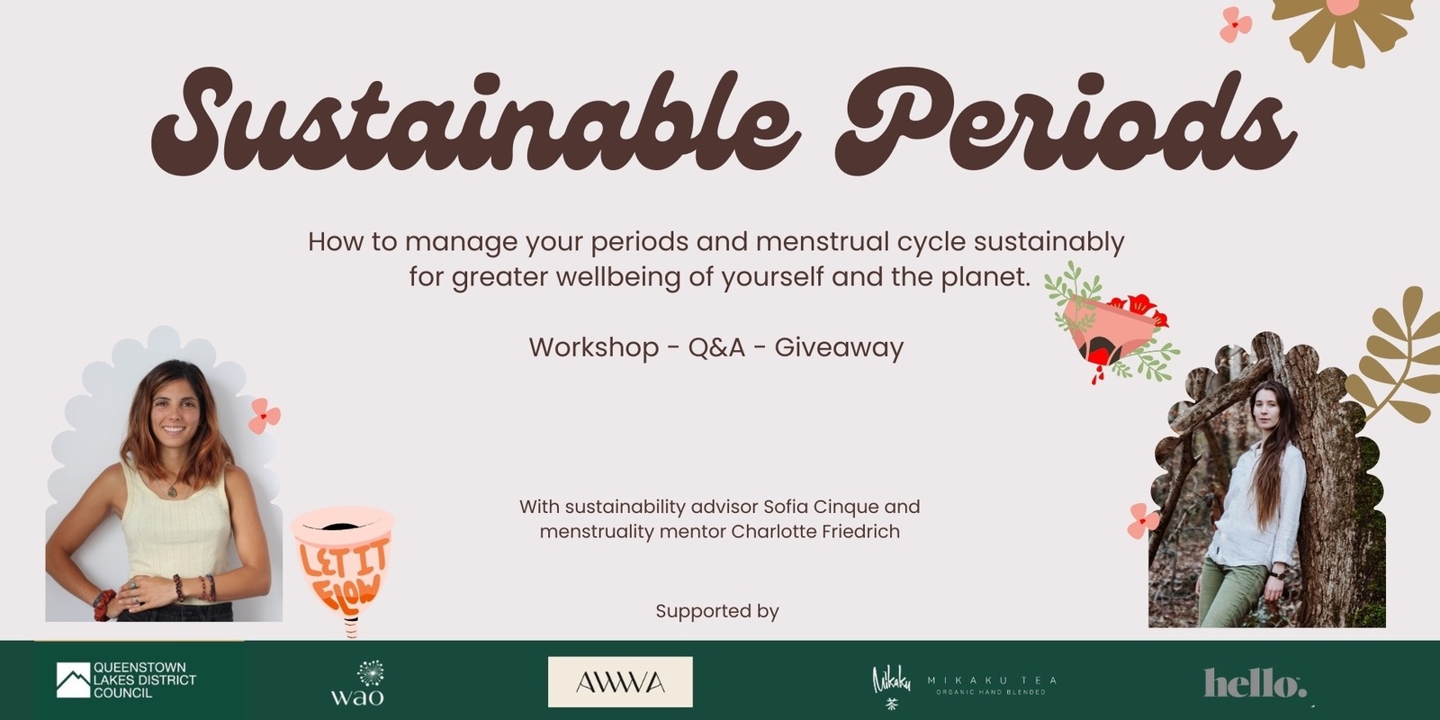 Banner image for Sustainable Periods Community Workshop Wanaka