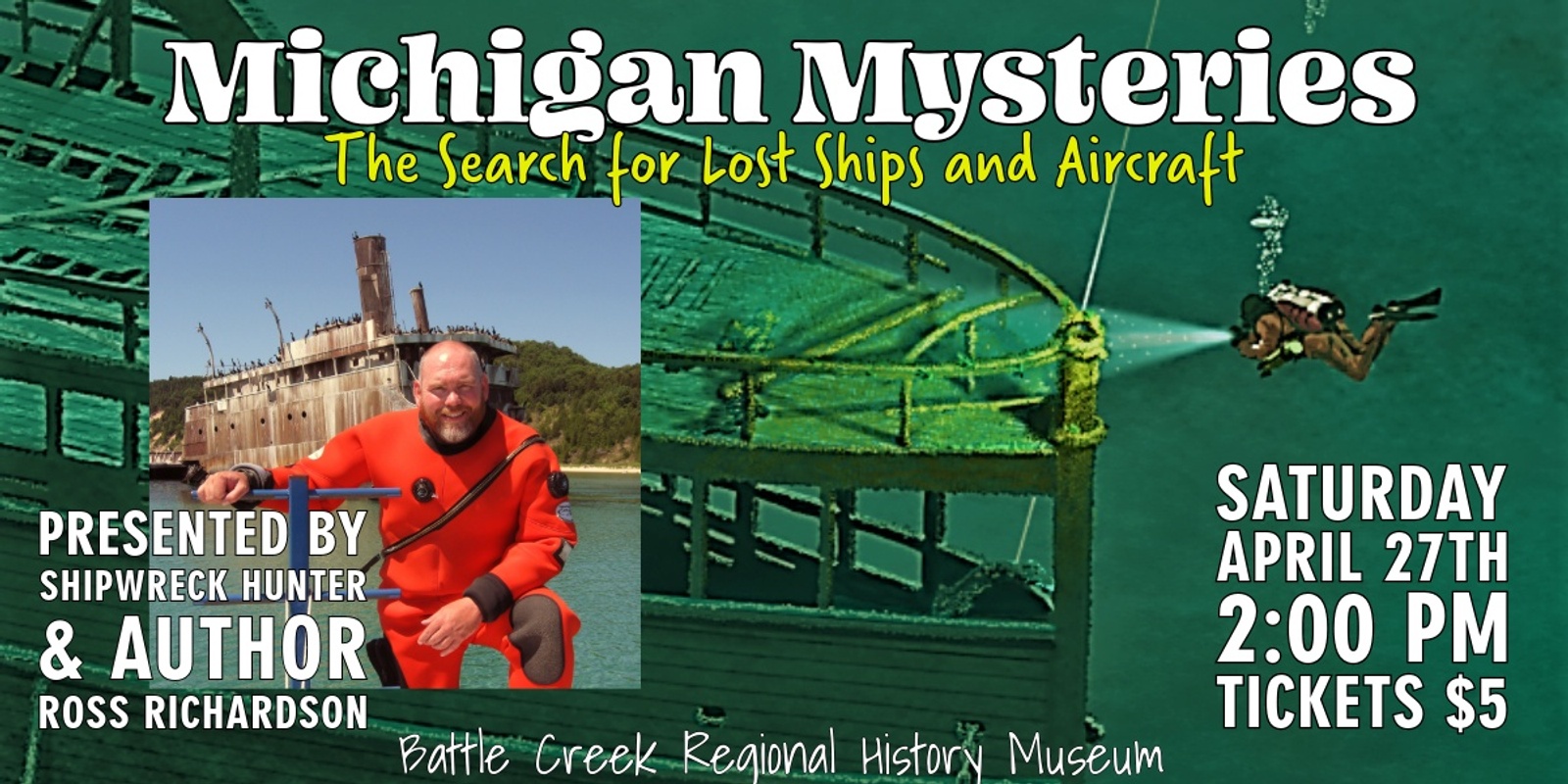 Banner image for Michigan Mysteries: The Search for Lost Ships and Aircraft