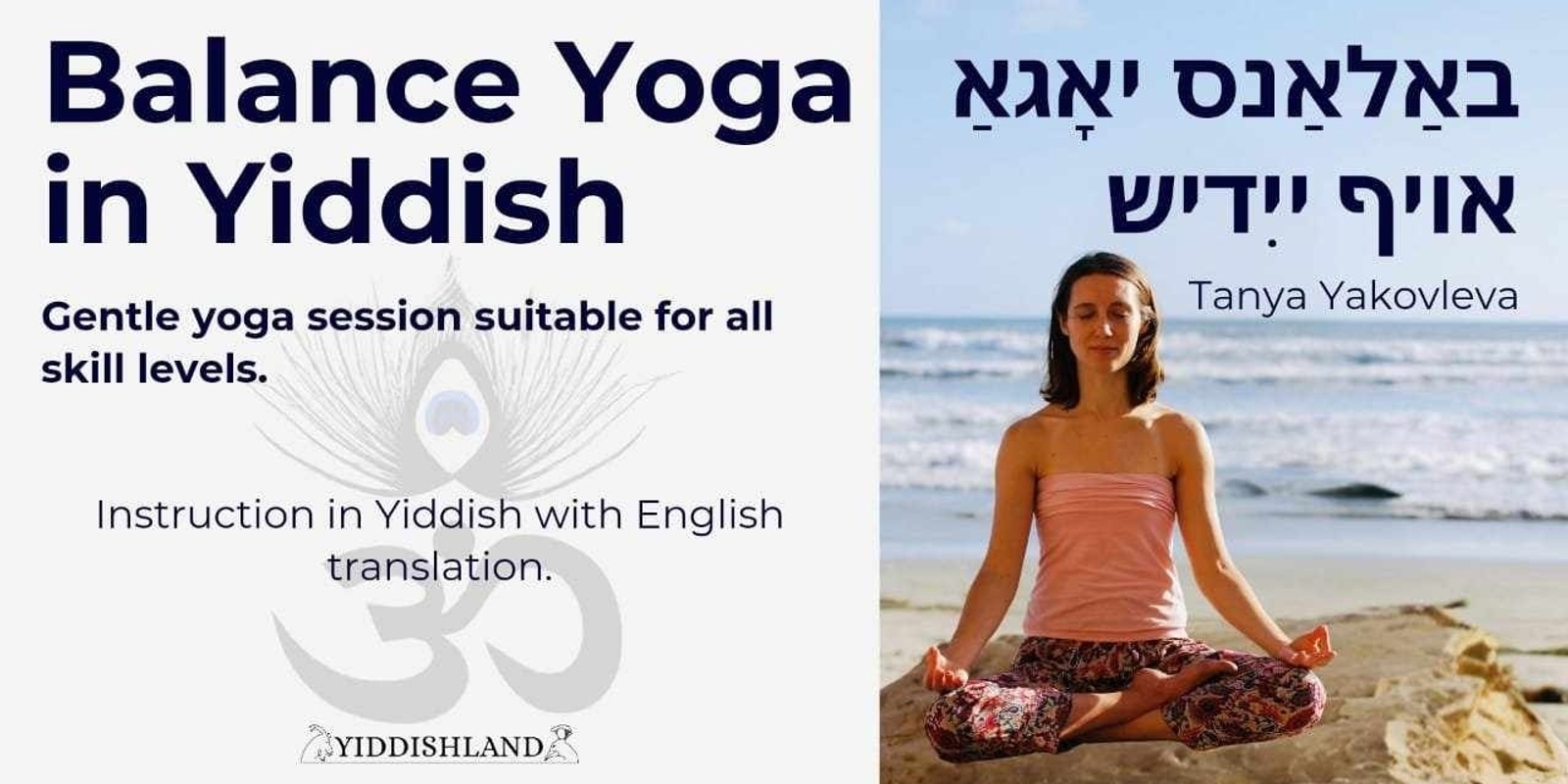 Banner image for Balance Yoga in Yiddish 