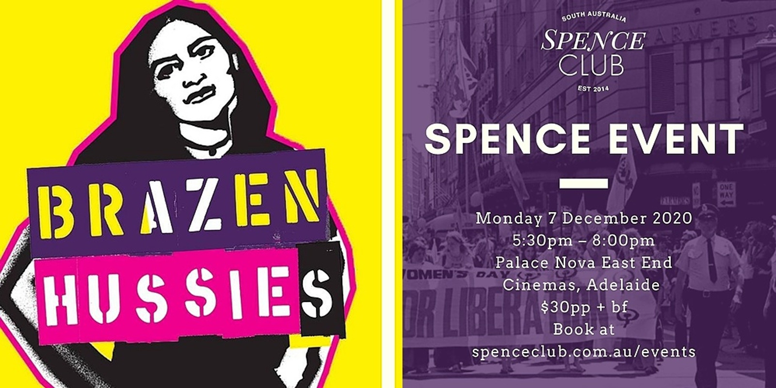 Banner image for Spence Club Inc. Brazen Hussies Private Screening