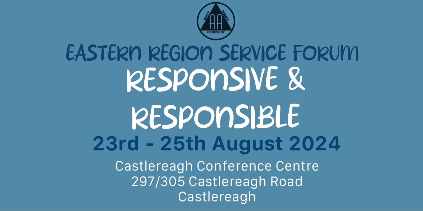 Banner image for Eastern Region Service Forum 2024 Responsive & Responsible
