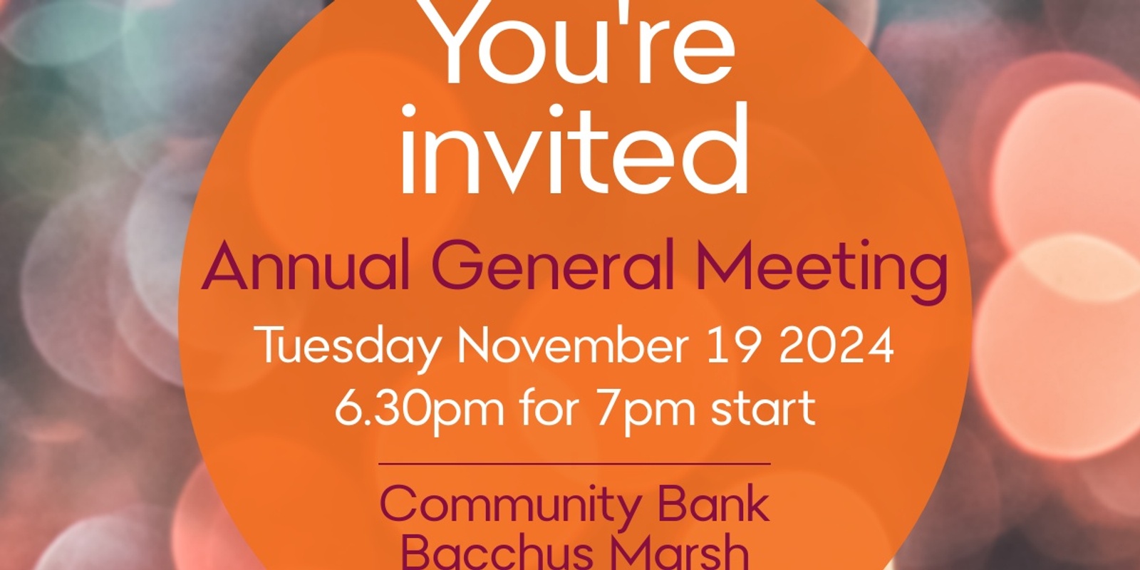 Banner image for Bacchus Marsh Community Enterprise Limited 2024 AGM