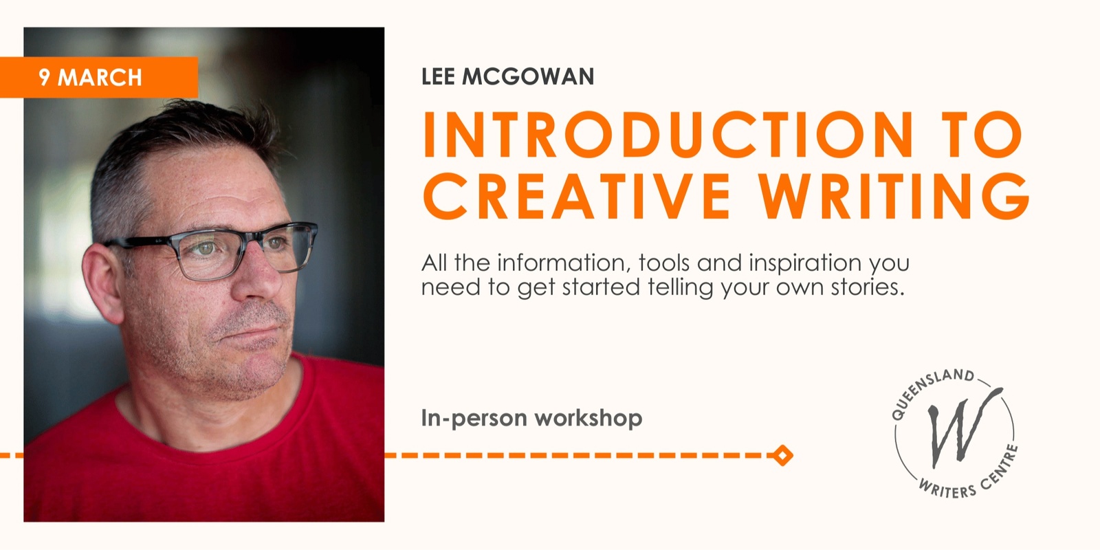 Banner image for Introduction To Creative Writing with Lee McGowan