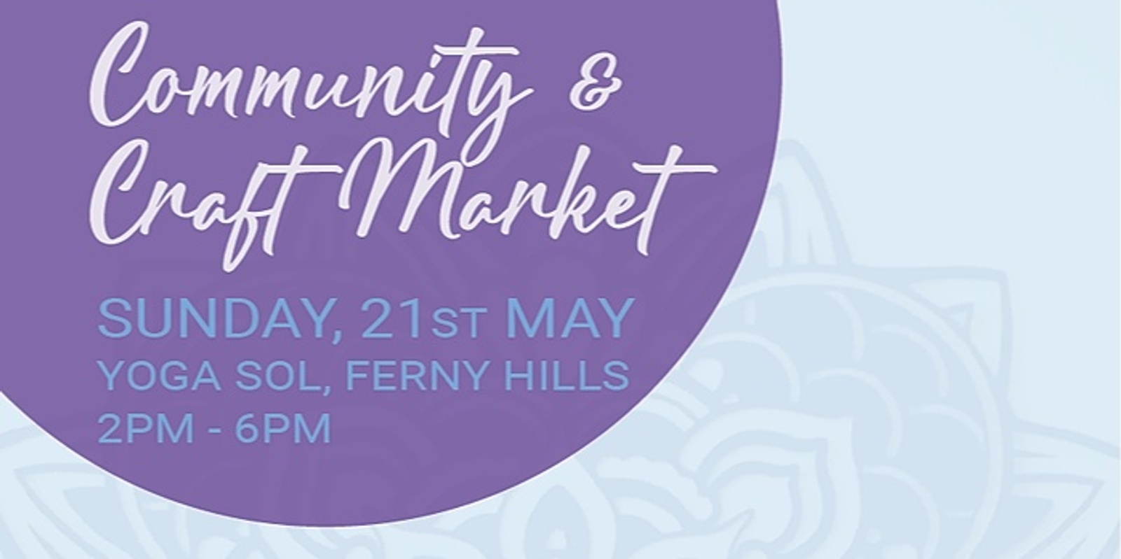 Banner image for Community and Craft Market at Yoga Sol