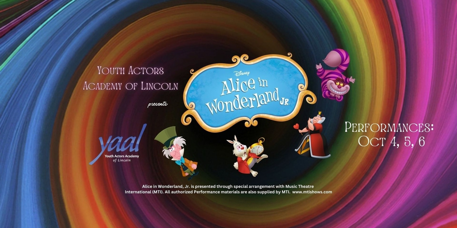 Banner image for Alice in Wonderland, Jr Performances